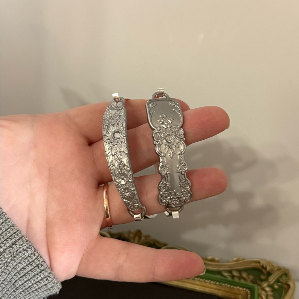 Silverware Inspired Bracelet Duo - image 5